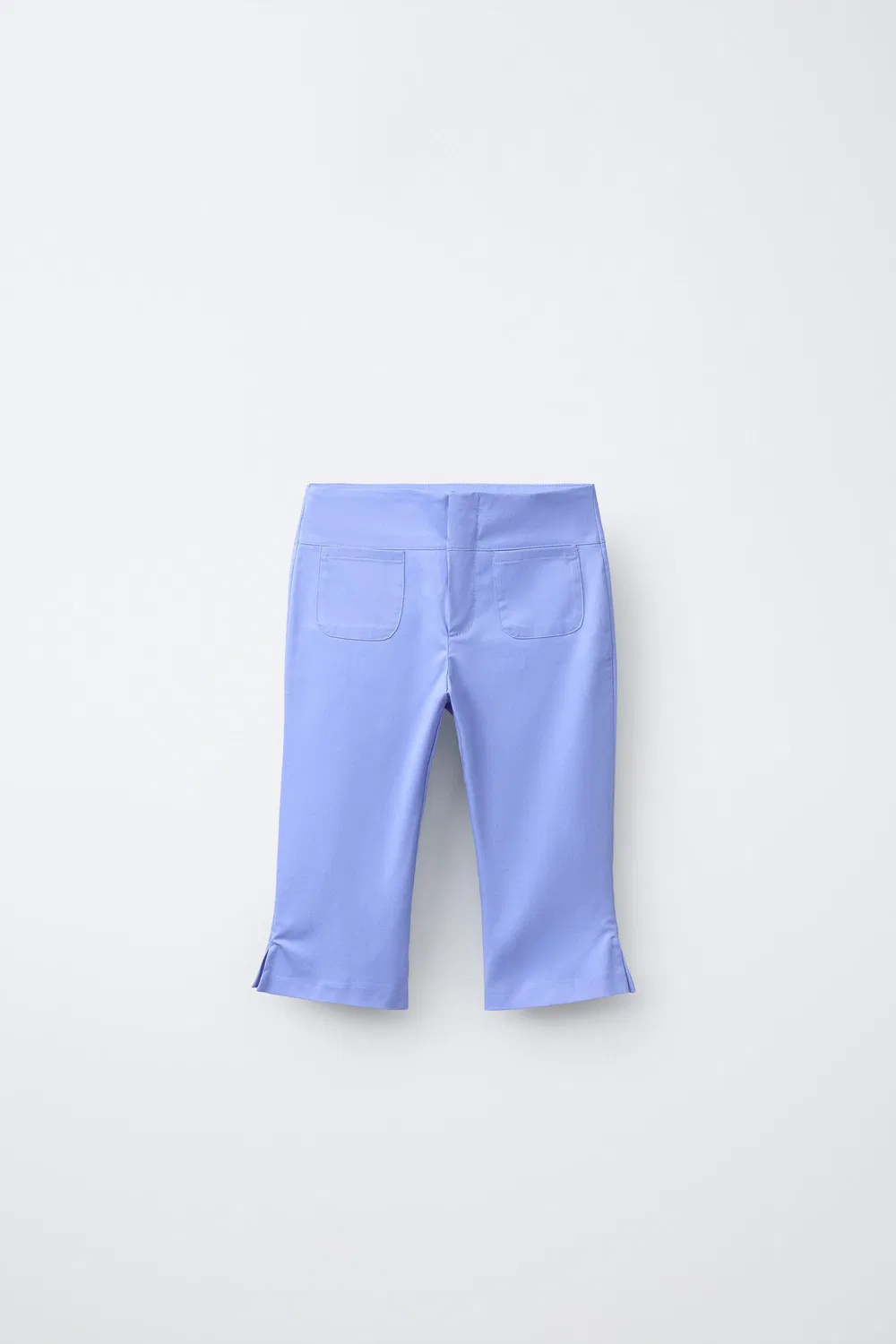 Брюки-капри с разрезами ZARA, Blue