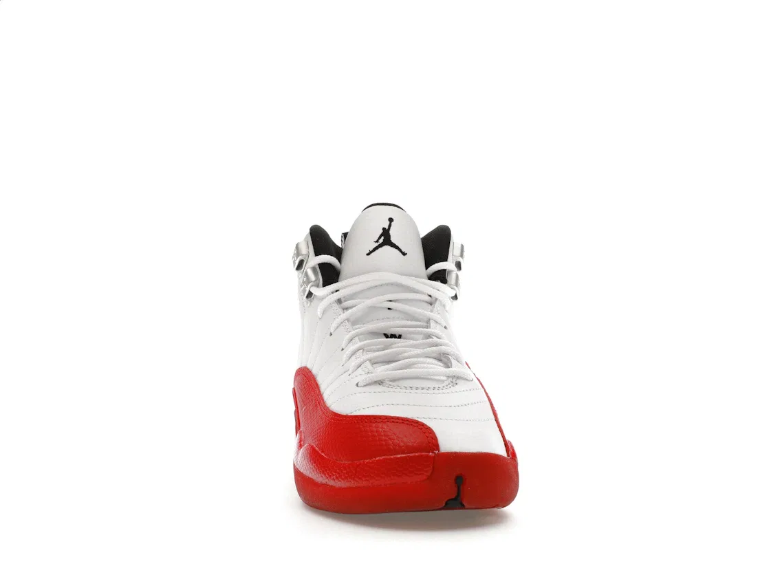 Детские кроссовки с принтом Jordan 12 Retro Cherry Jordan, White/Black/Varsity Red — фото 2