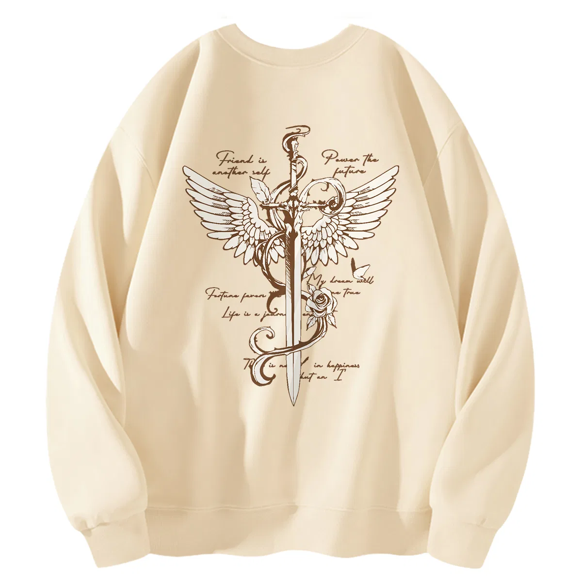 Детский свитшот с принтом Angel Holy Sword MINISO, Blue — фото 3