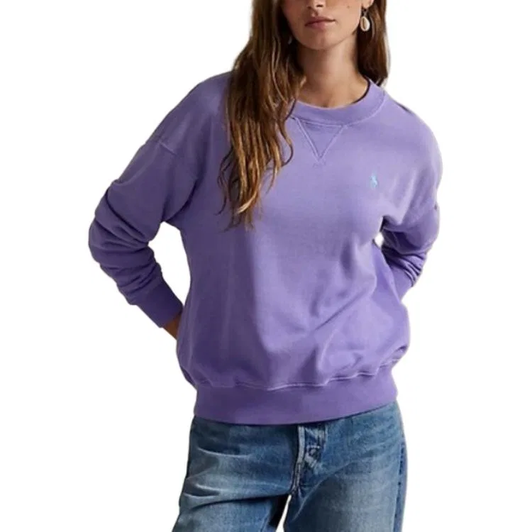 Женский свитер свободного кроя Purple Polo Ralph Lauren — фото 4