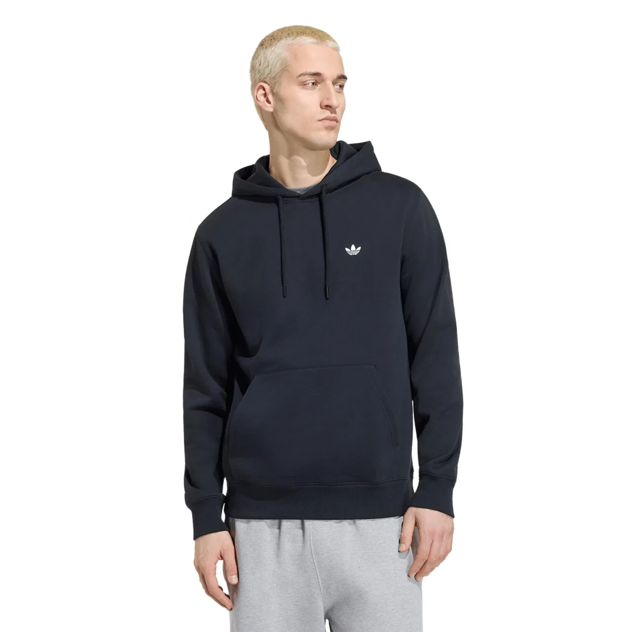 Мужское худи Trefoil Essentials Adidas, черный