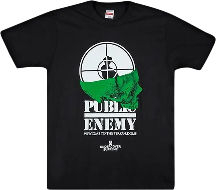 

Футболка Supreme x Undercover x Public Enemy Terrordome T-Shirt 'Black', черный