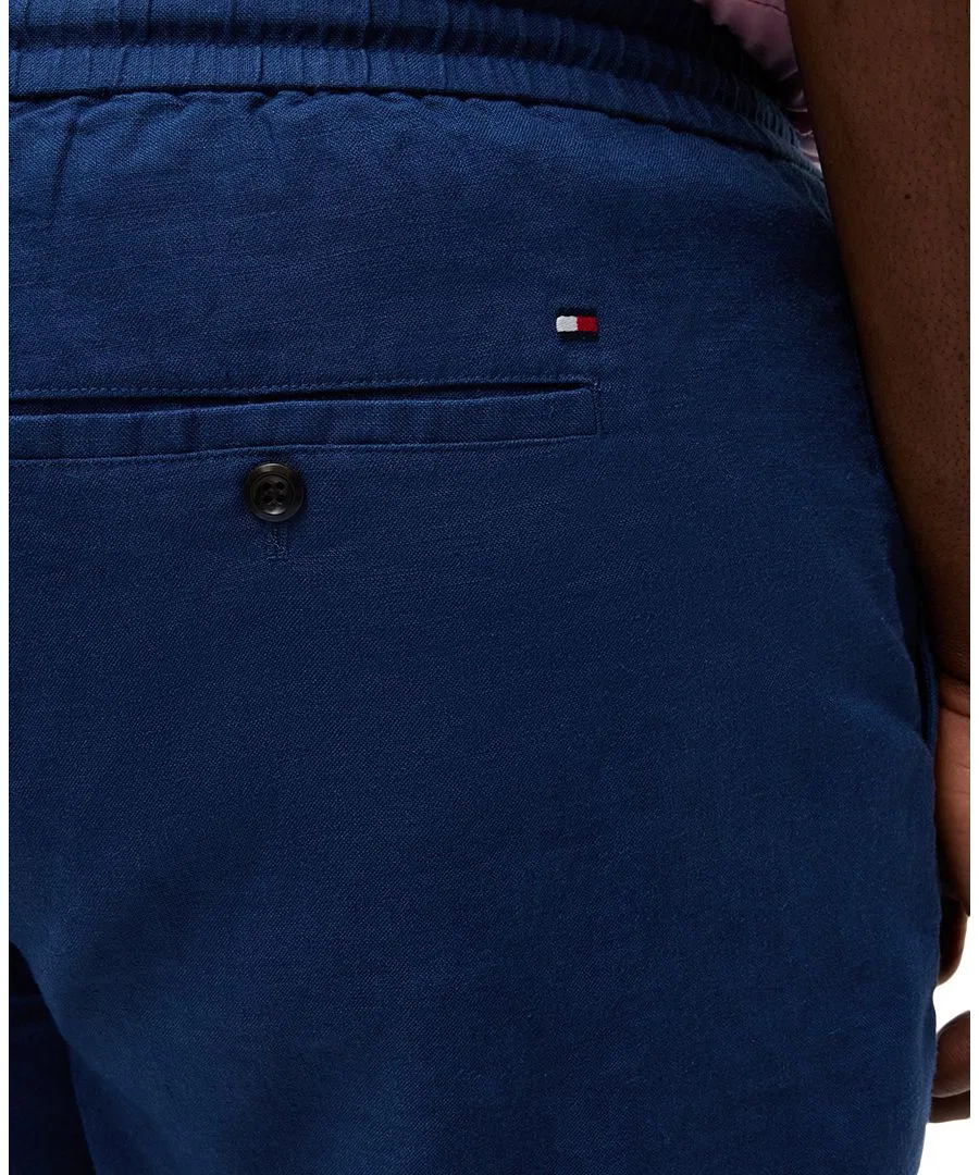 Мужские шорты длиной 20 см с эластичным поясом на шнурке Tommy Hilfiger, Blue Jean — фото 3