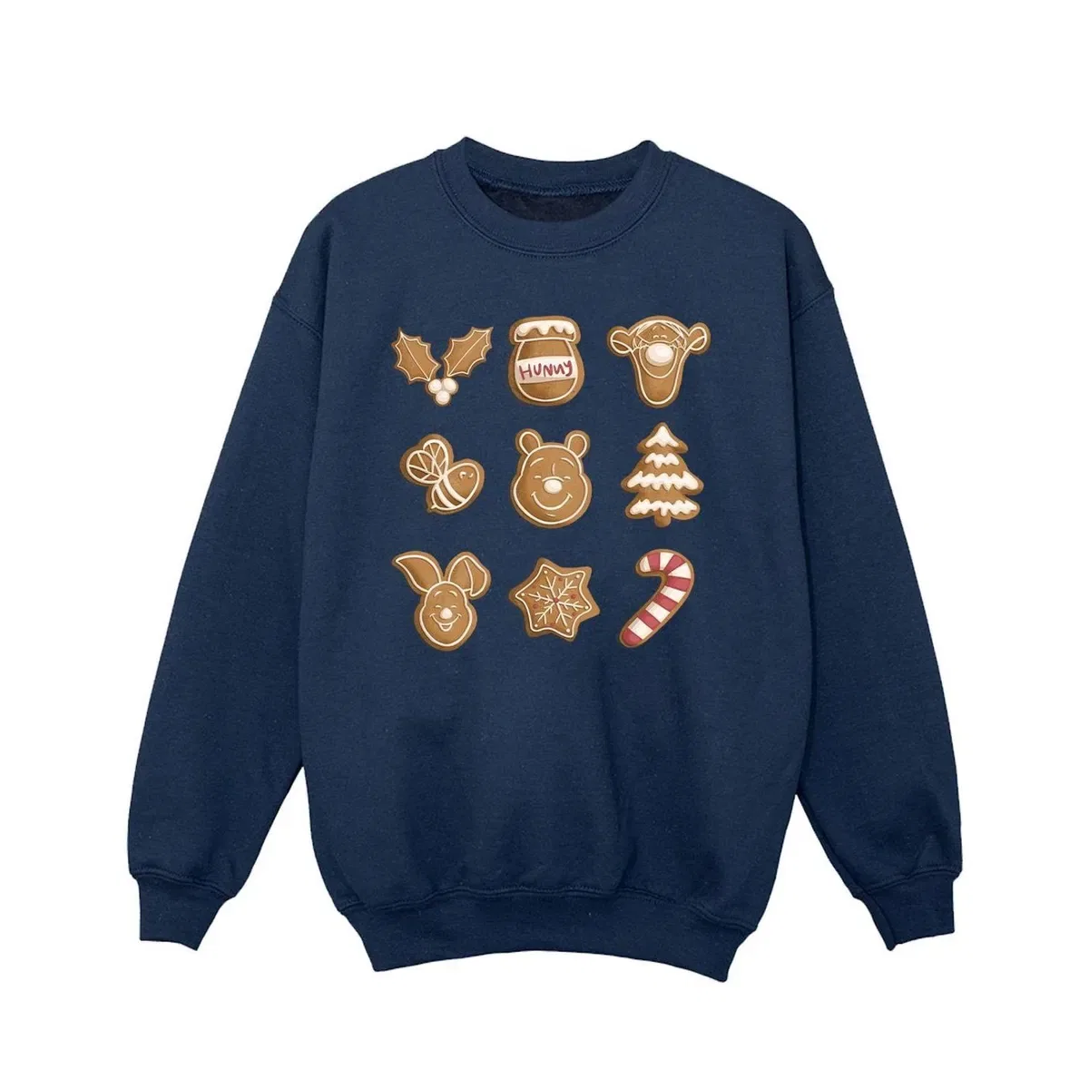 Свитшот с принтом Gingerbread Winnie The Pooh, Navy — фото 2