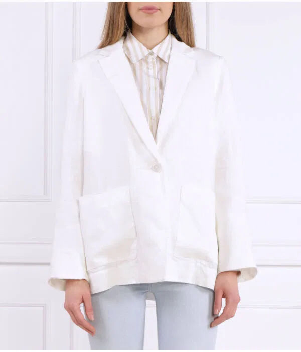 Женский пиджак из льна Casual Linen SB Blazer Tommy Hilfiger, белый