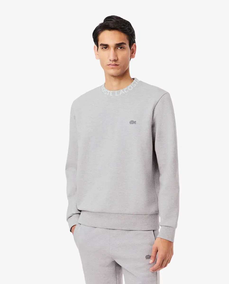 Мужская джерсовая кофта без капюшона Lacoste, Gris Claro