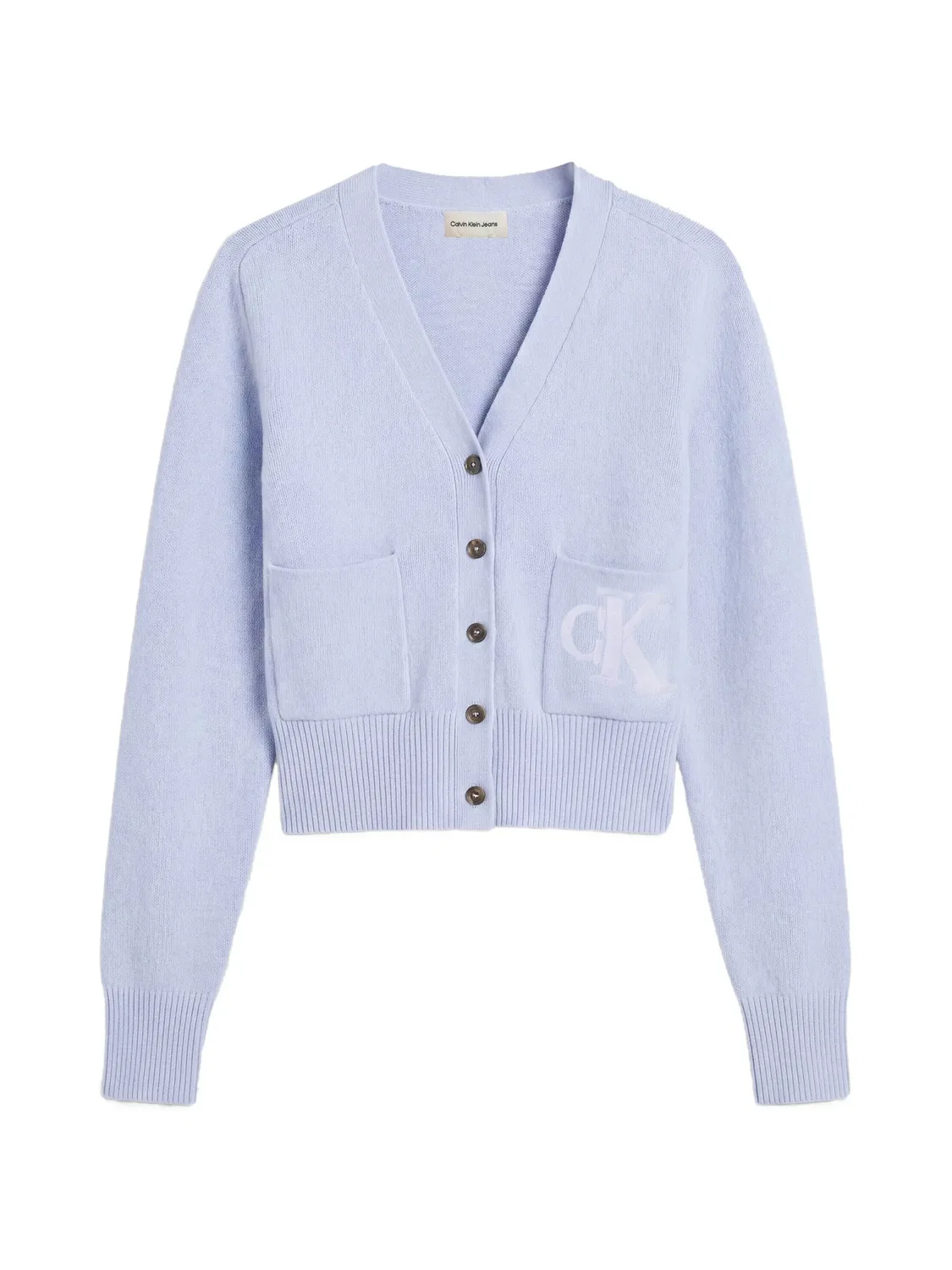 Calvin Klein Кардиган синий с V-образным вырезом