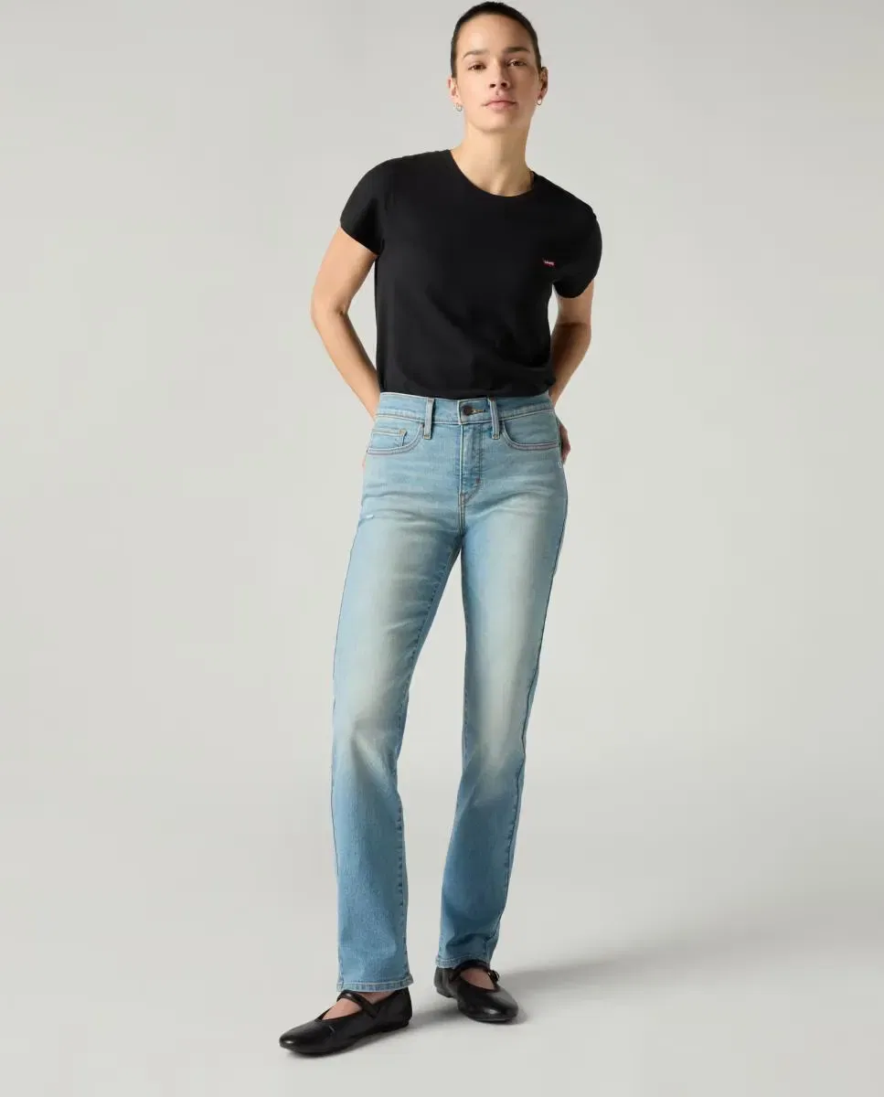 Женские джинсы прямого кроя с эффектом shaping 314 Shaping Straight Levi's, Azul Claro