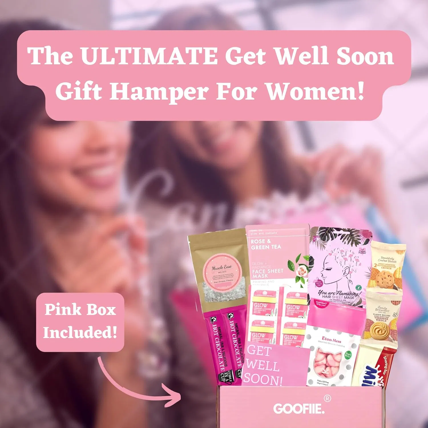Набор для ухода Hug in a Box GOOFIIE., 13 предметов, 700 г, Pink — фото 4
