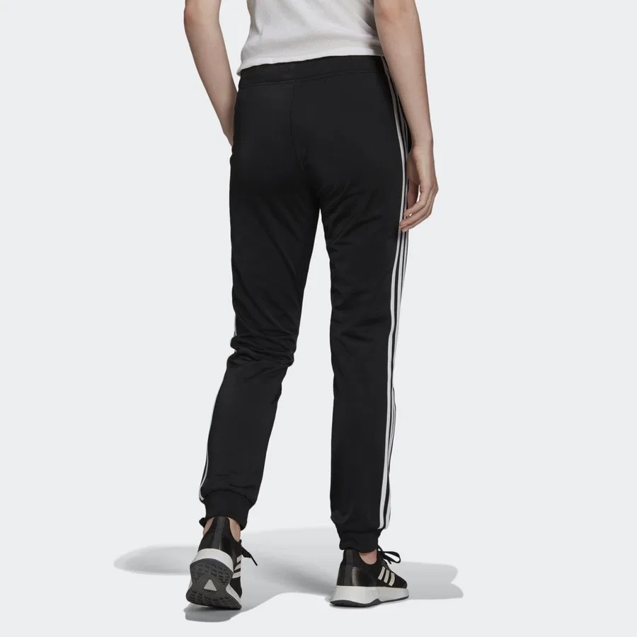 Спортивные брюки adidas Sportswear H48447 Primegreen Essentials Warm-Up Slim Tapered 3-Stripes Track Pants, Черный — фото 2