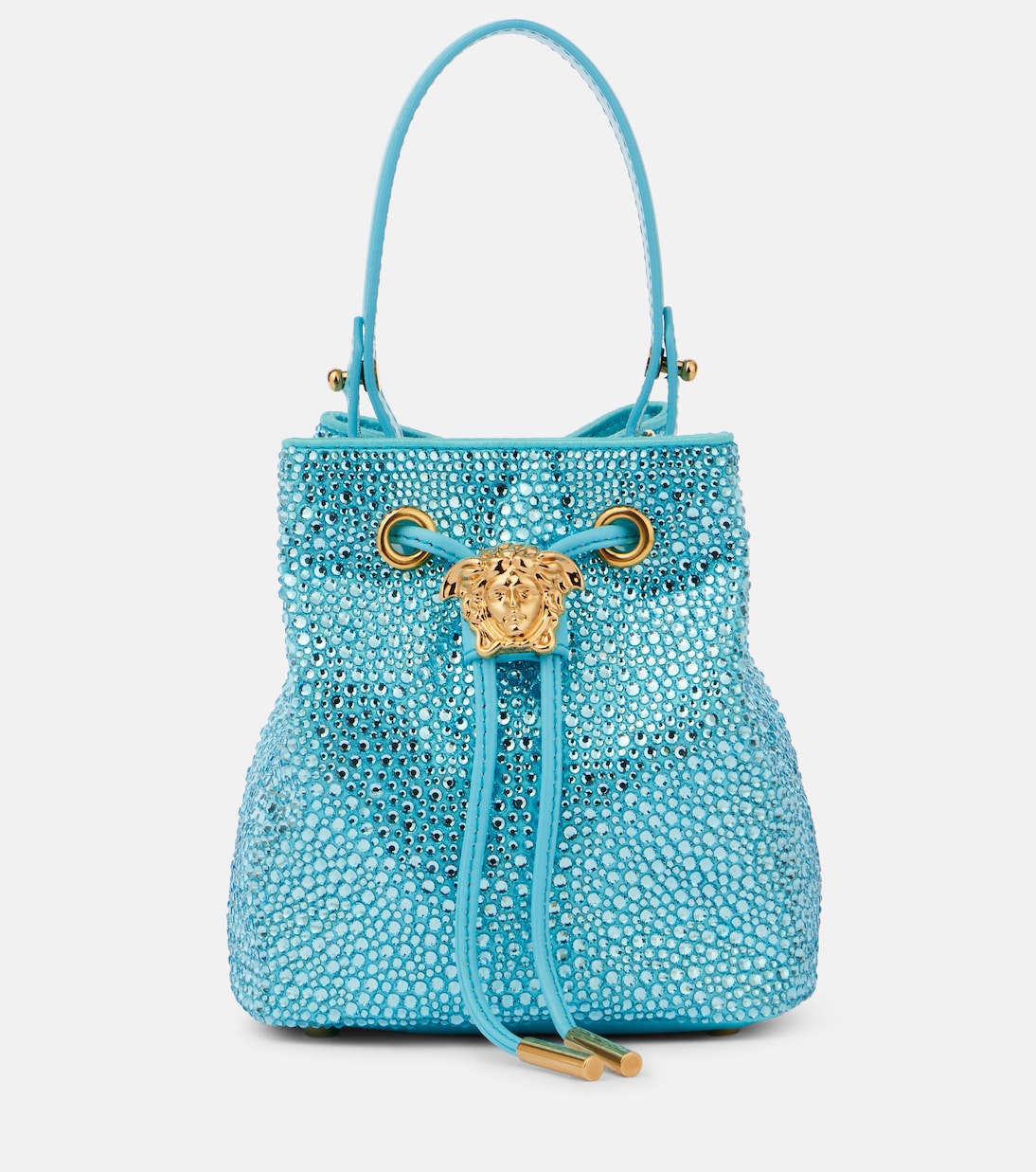 

Сумка-ведро La Medusa Medium с декоративными элементами Versace, Turquoise