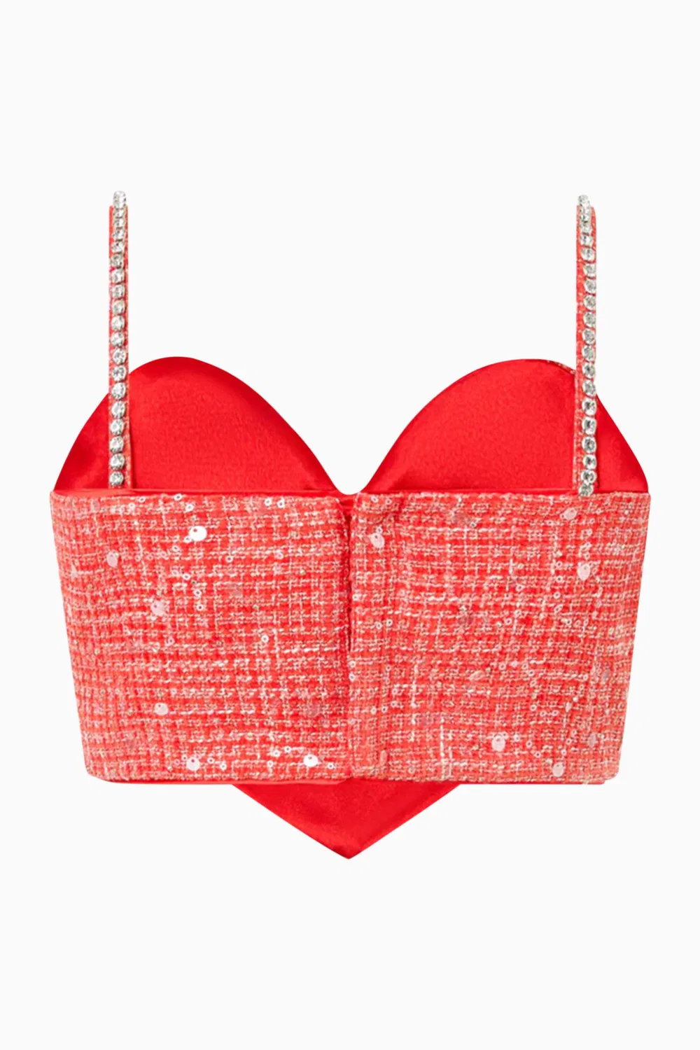Топ с принтом сердец Odelia Heart-Shaped Top in Tweed Marlo Kids — фото 3
