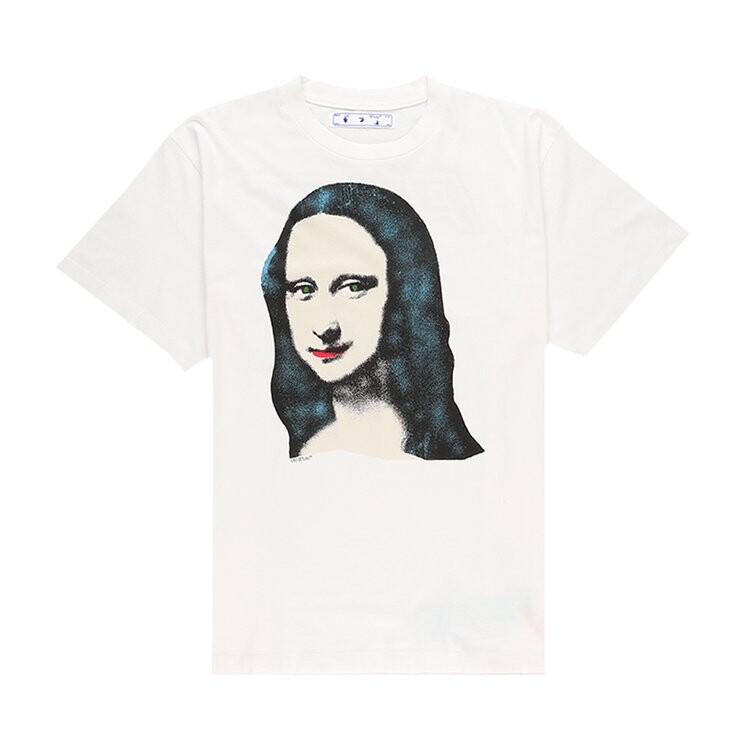 

Футболка Off-White Mona Lisa Short-Sleeve Over Tee 'White/Black', белый