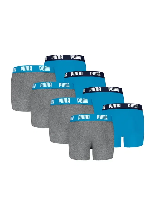 Набор из 8 трусов боксеры, хлопок с эластаном, Puma Grey Melange, серый — фото 2