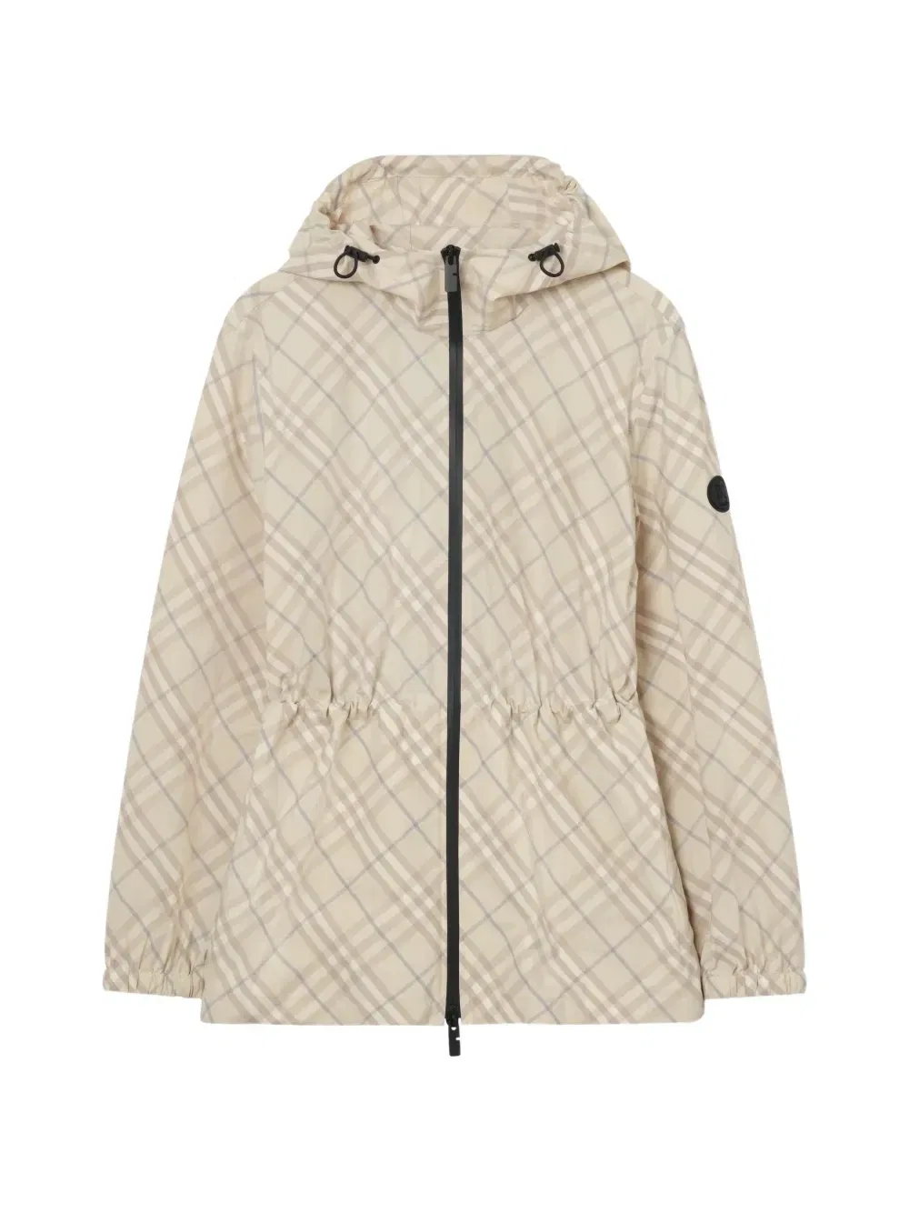 Легкая куртка в клетку Burberry, бежевый
