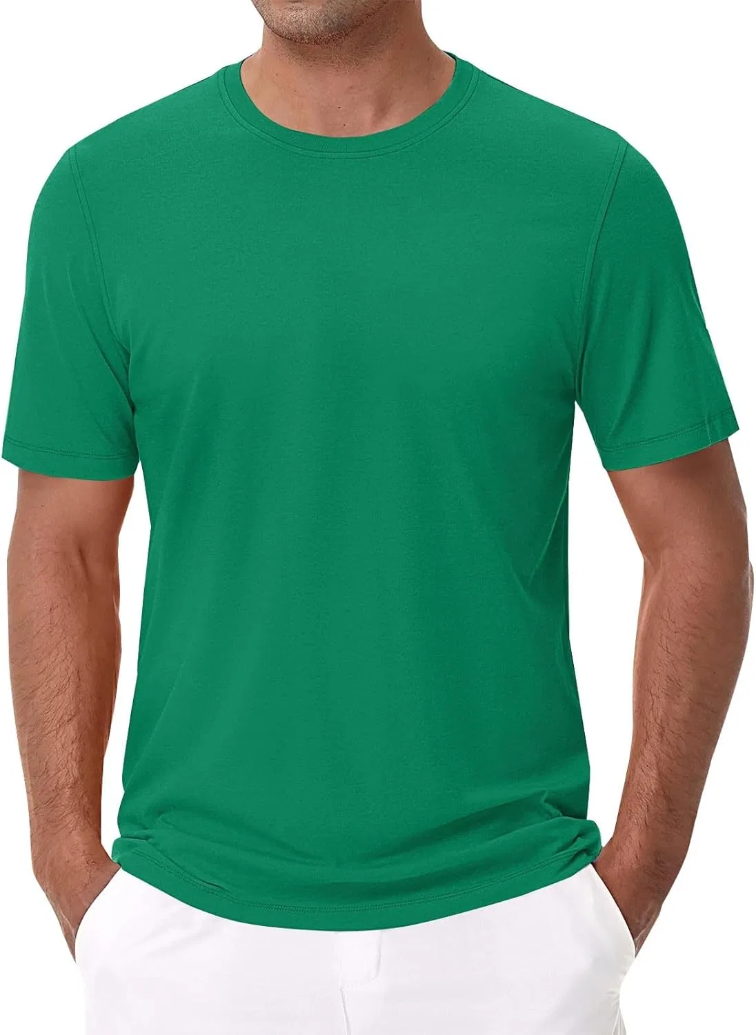 Мужская футболка с пальмами UPF 50+, Green
