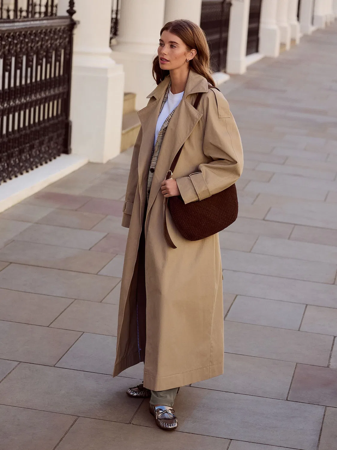 Плащ Sand N. Premium Trench Coat Next, песочный — фото 3