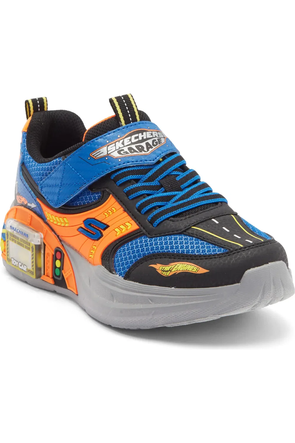 Детские кроссовки спортивные с машинками Garage SKECHERS, Bbor-Blk/B