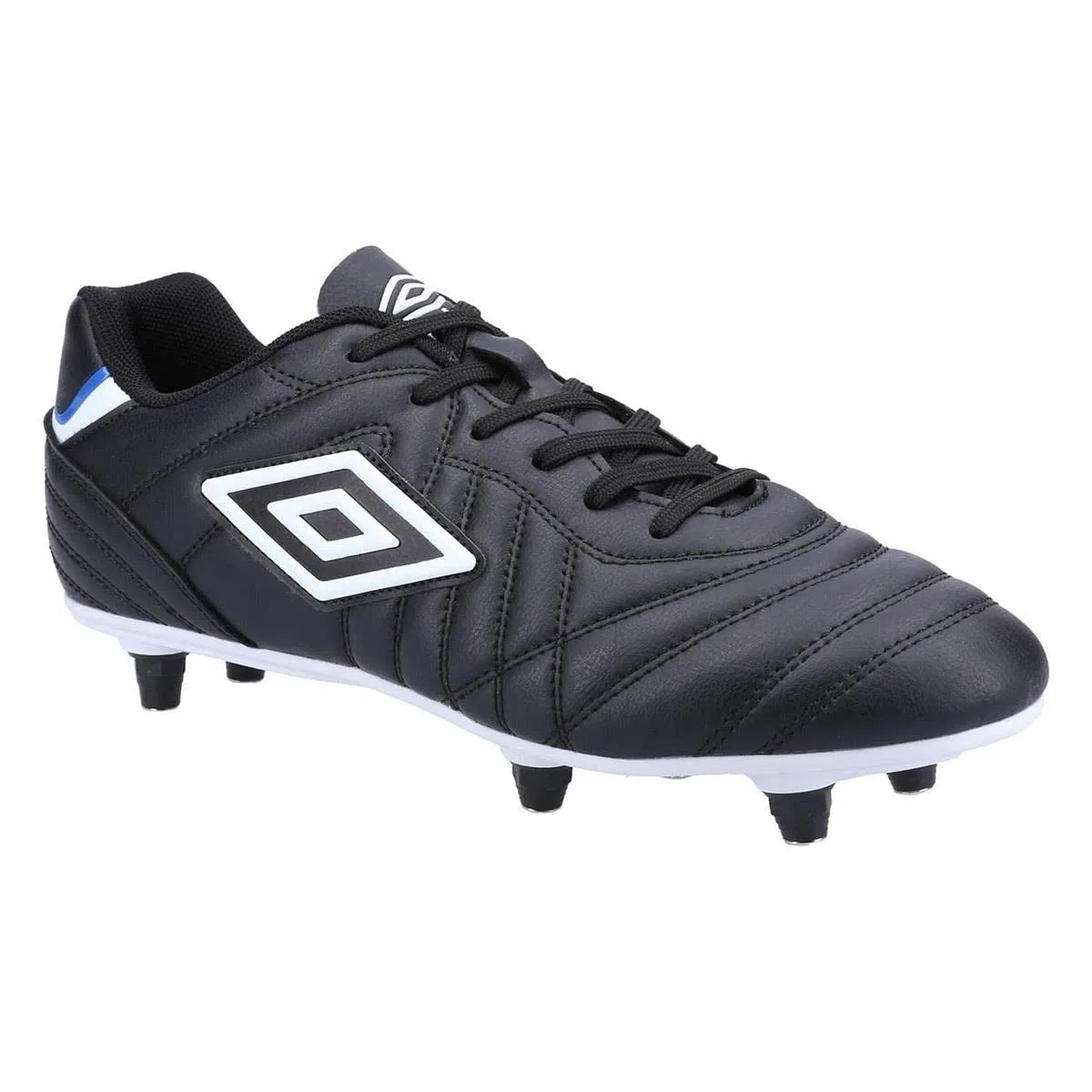 Детские футбольные бутсы с шнуровкой Umbro, Black White — фото 3