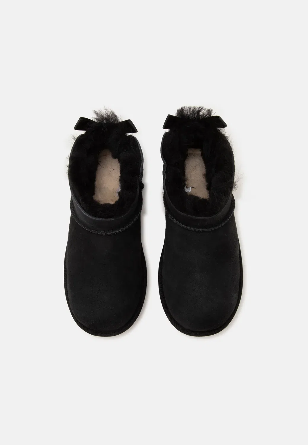 Ультраминиатюрные ботильоны Bailey Bow - классические ботильоны Ugg, Black — фото 4