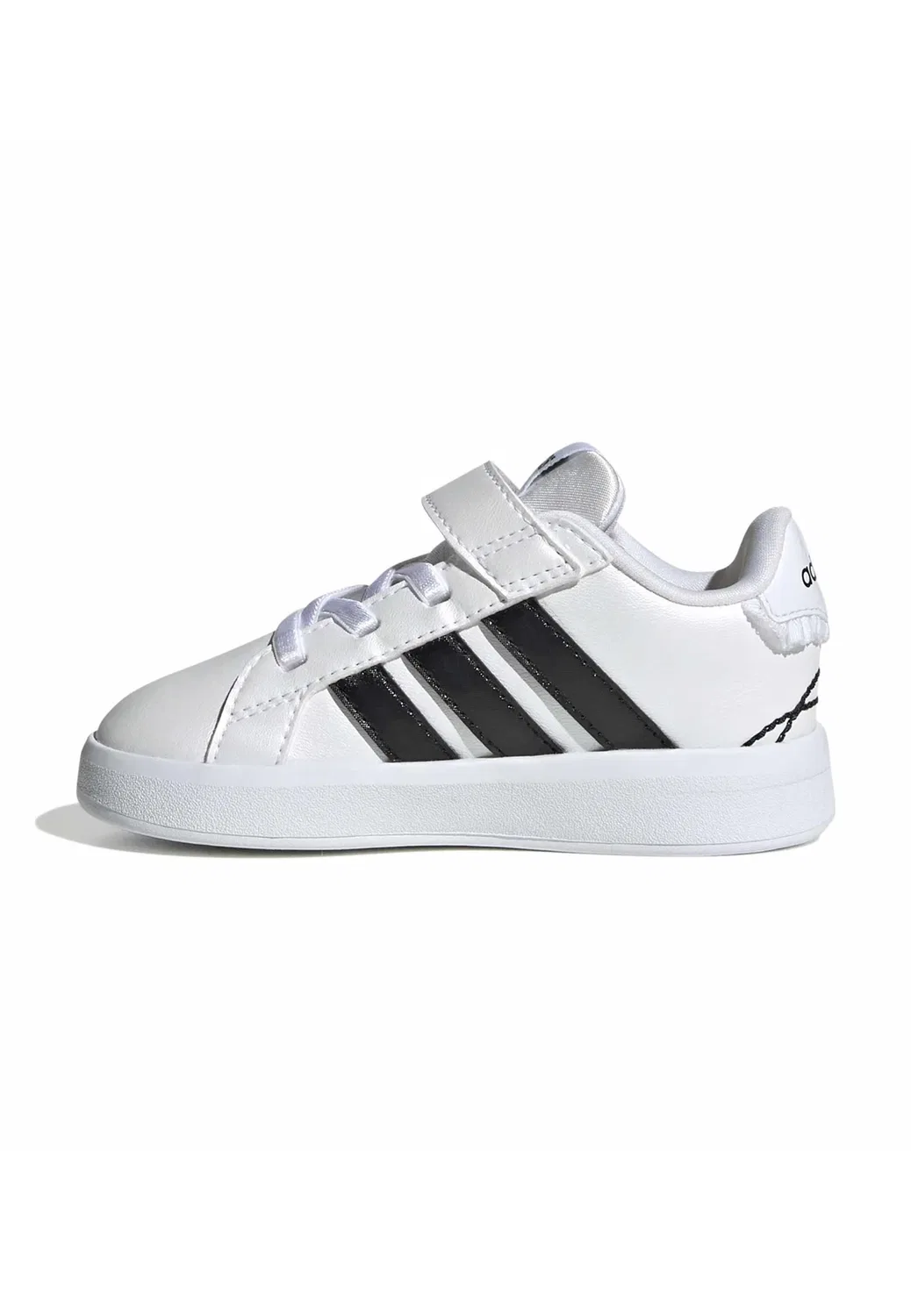 Кроссовки Grand Court 3.0 для девочек - тренировочные кроссовки Adidas Performance, Ftwr White Core Black Hi Res Yellow