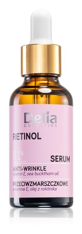 

Сыворотка против морщин для лица, шеи и зоны декольте Delia Cosmetics Retinol