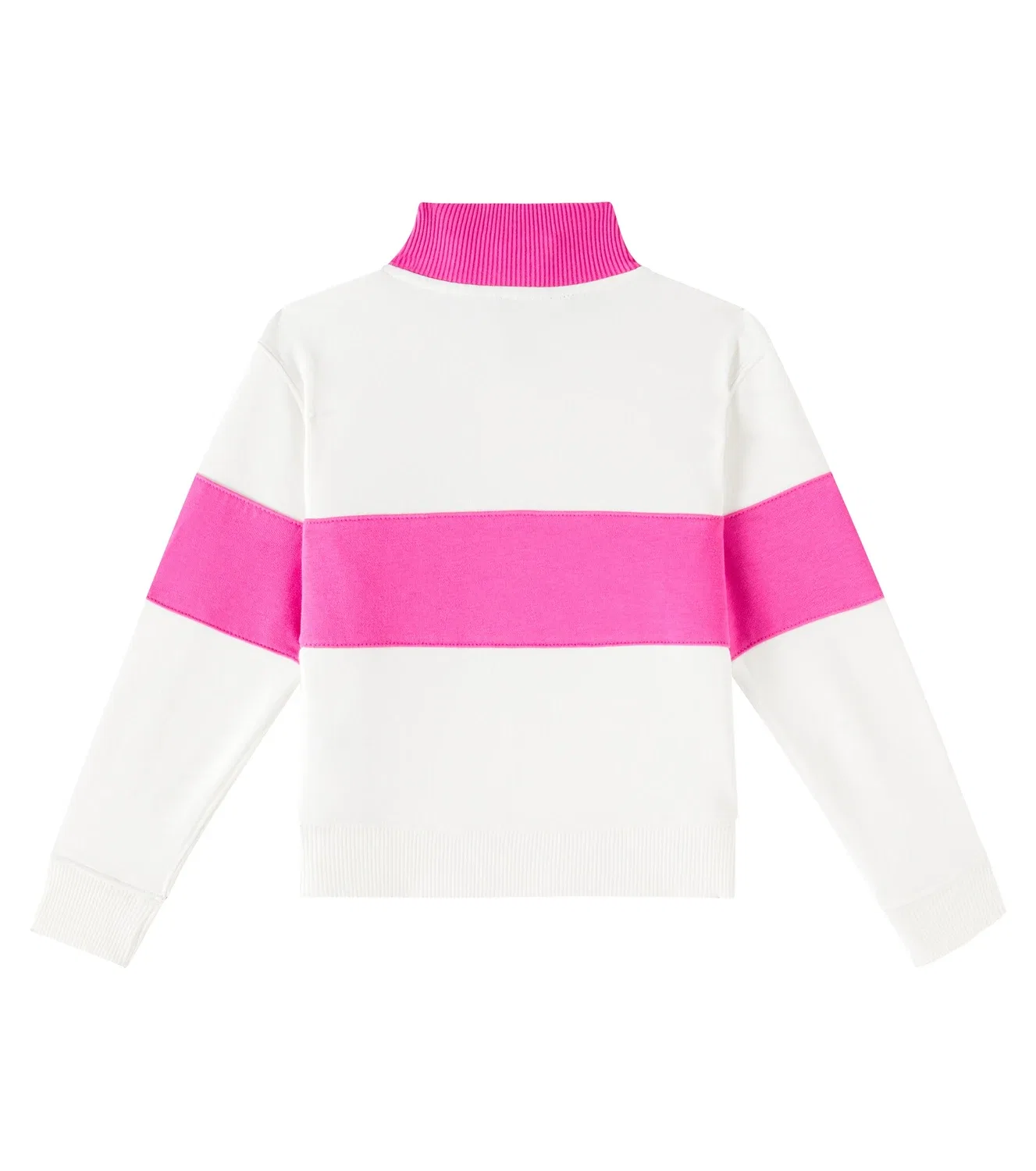 Маховый топ с частичной молнией Polo Ralph Lauren Kids, белый — фото 3