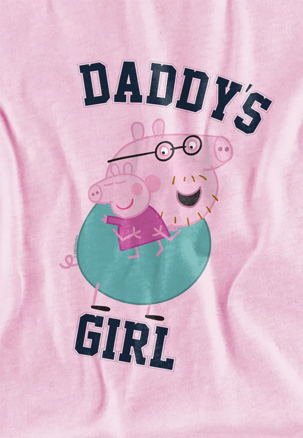 Детская футболка для девочек с принтом Daddy's Girl Hasbro, Pink — фото 2