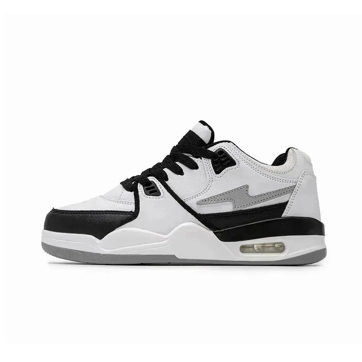 Детские кеды с принтом Synthetic Leather Low top Skateboard Shoes YALU, White Blue — фото 3