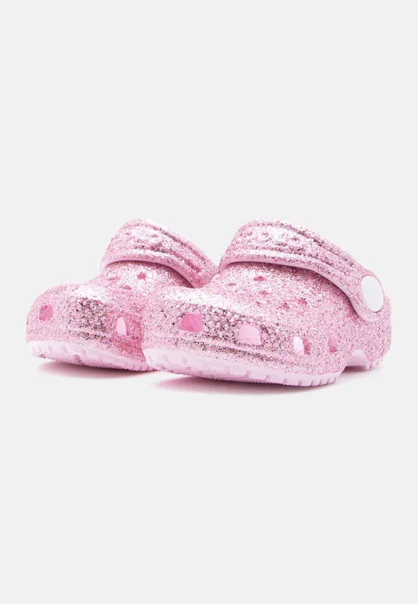 Классические туфли-мюли с крупными блестками Crocs, розовый — фото 2