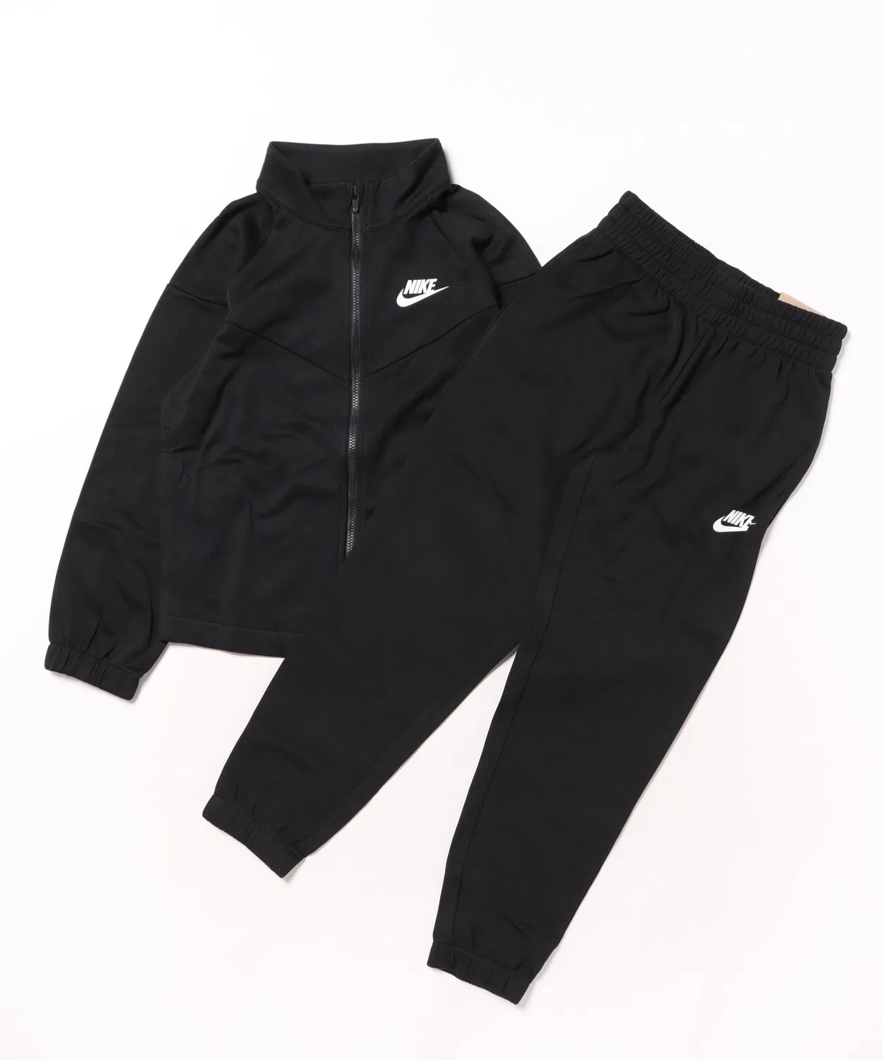 Детский спортивный комплект из куртки и брюк с логотипом Nike, Черный