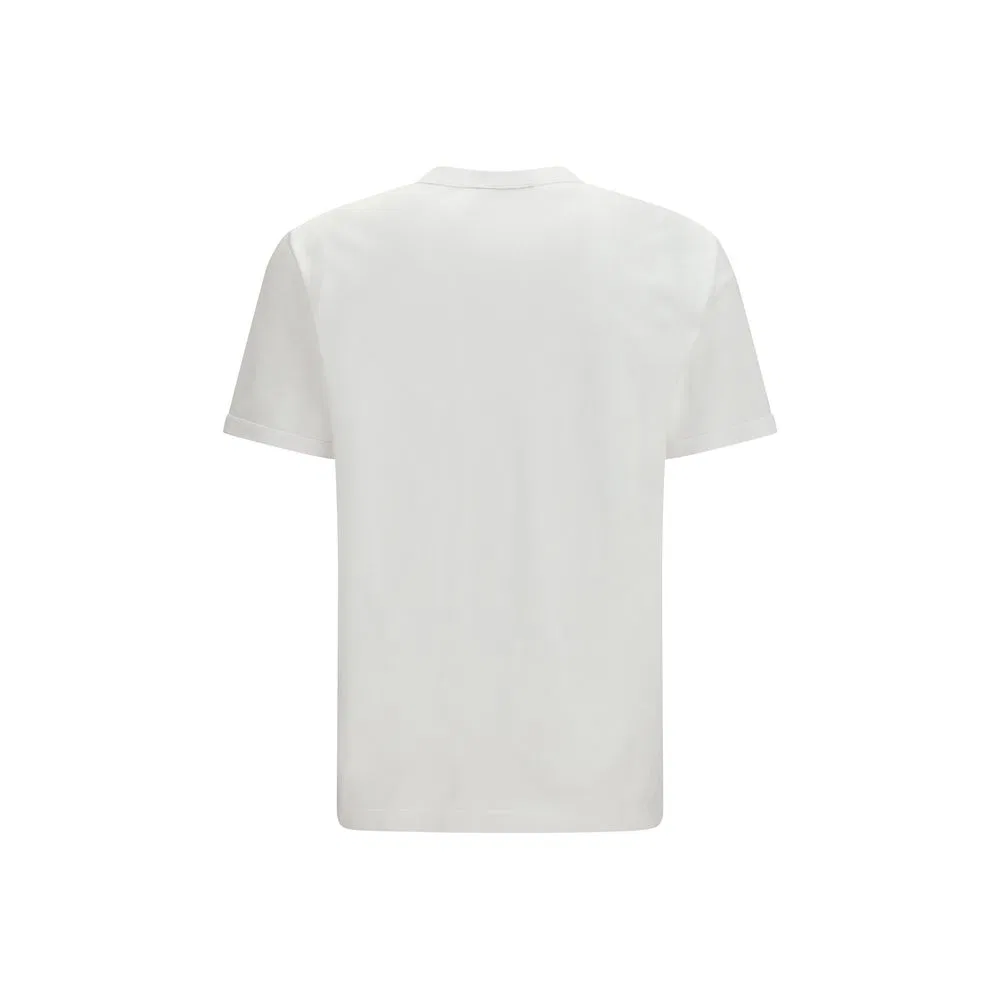 Мужская футболка с патчем White Cotton T-Shirt Dolce & Gabbana, White — фото 2