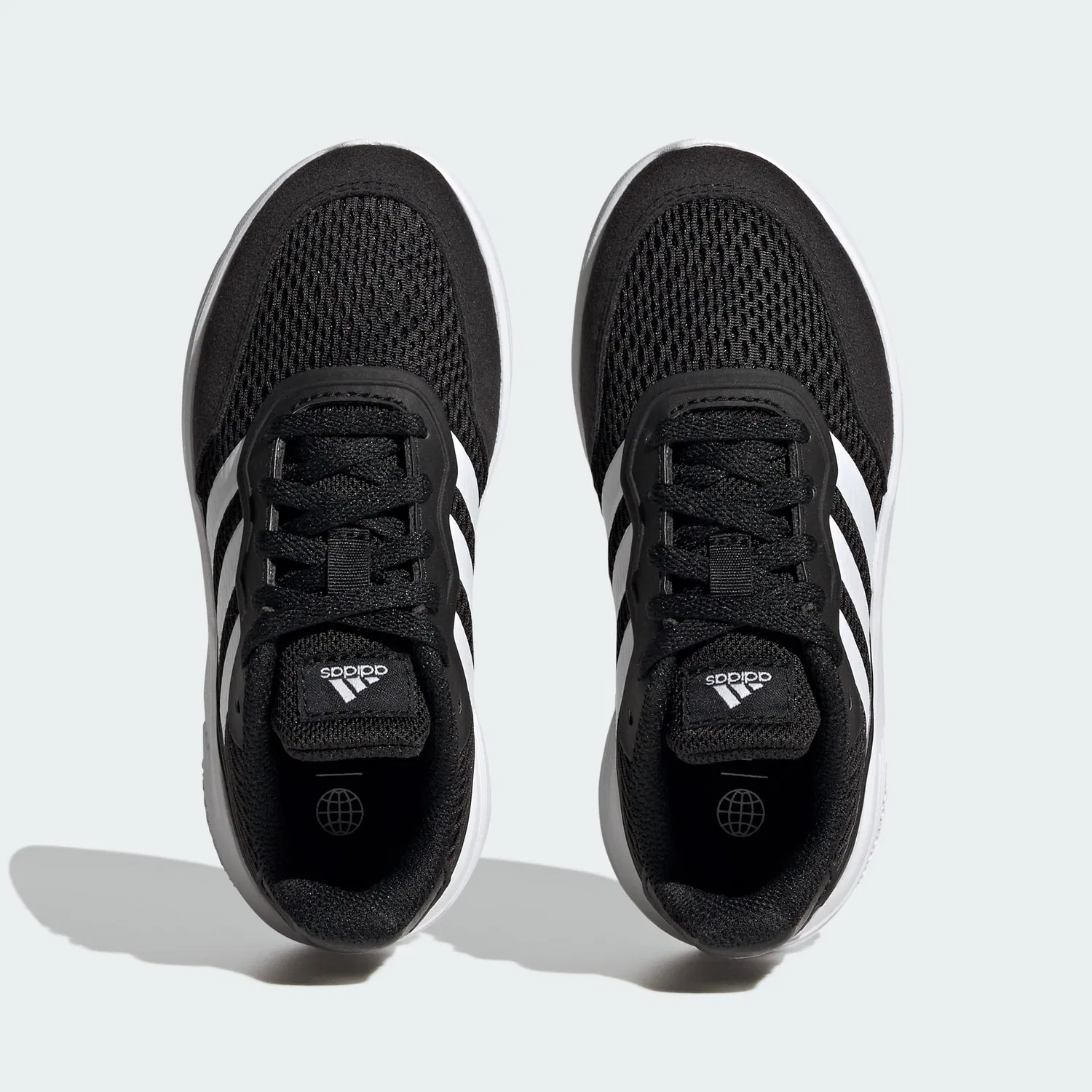 Детские кроссовки для мальчиков с шнуровкой Nebzed Lifestyle Lace Running Adidas, Core Black Cloud White Cloud White — фото 3