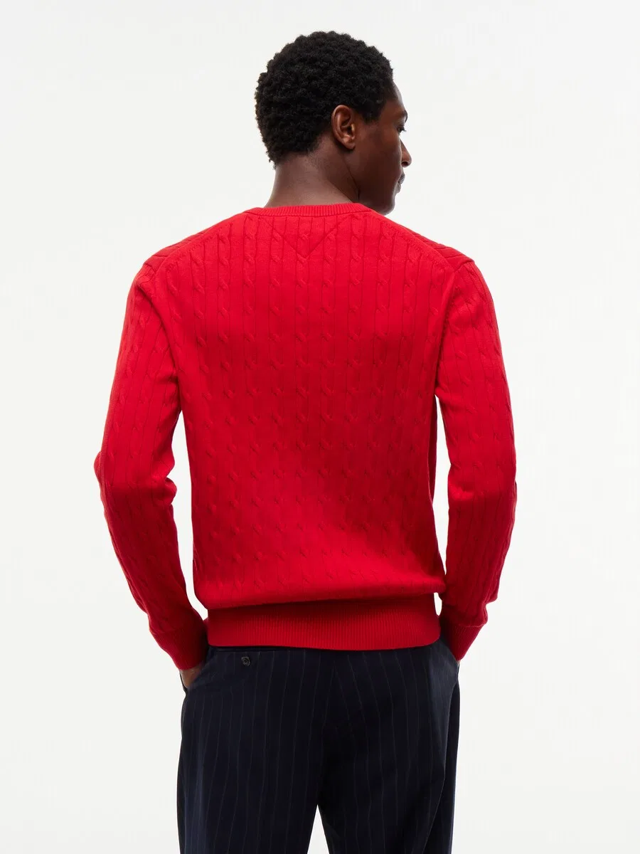 Свитер TOMMY HILFIGER 'CLASSIC' красного цвета — фото 3