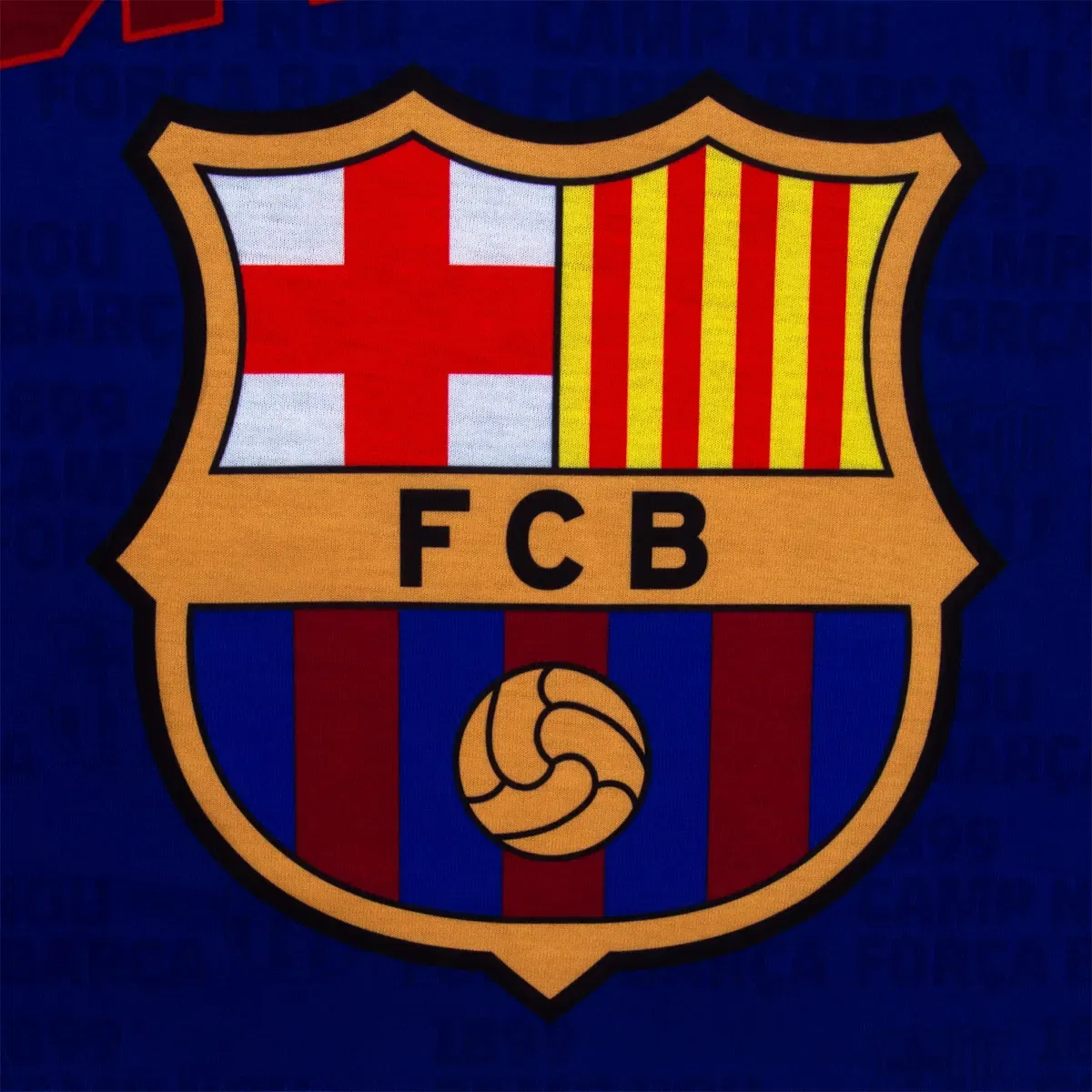 Детский комплект пижамы с коротким рукавом Fc Barcelona, Blue — фото 3