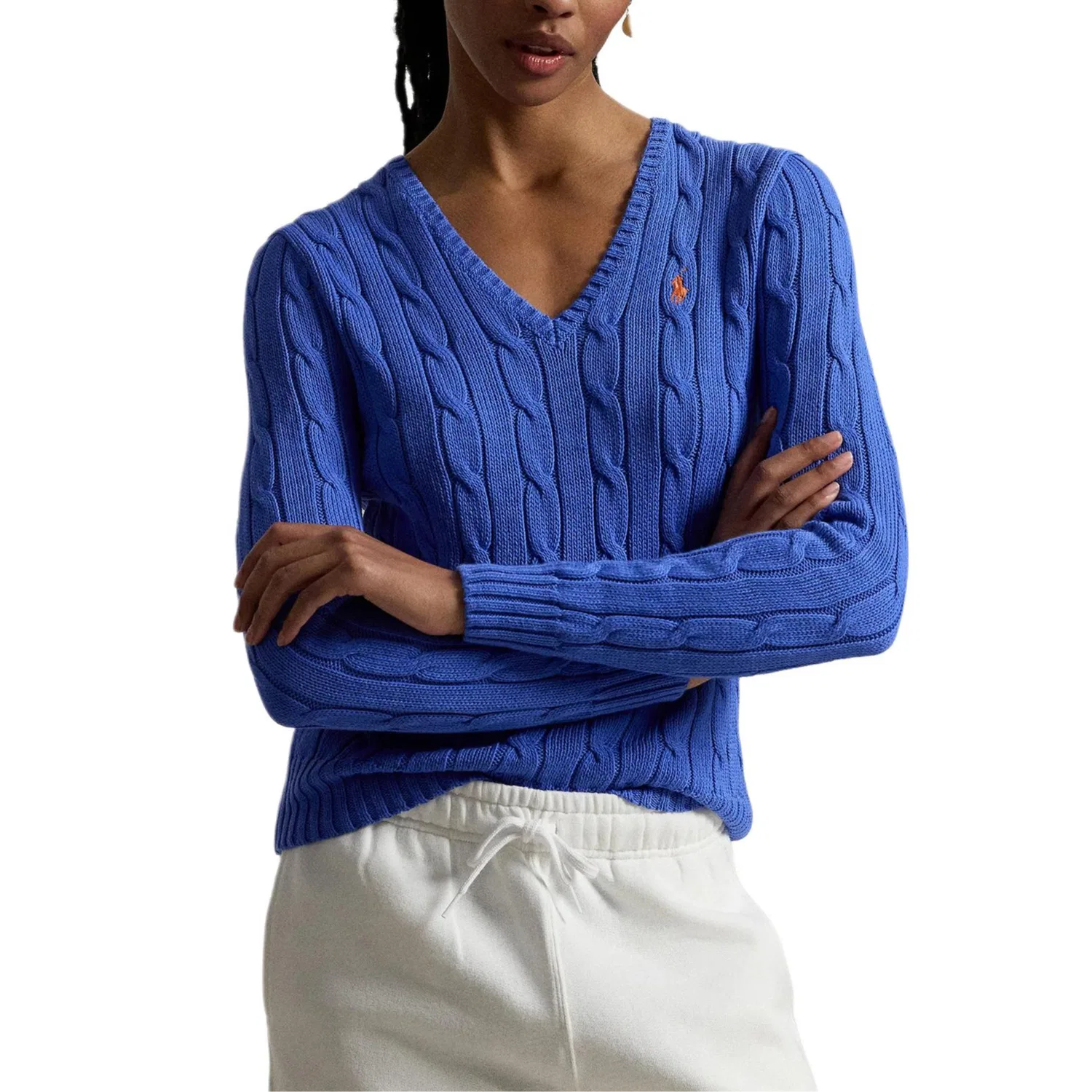 Женский облегающий трикотаж Polo Ralph Lauren, Blue — фото 3