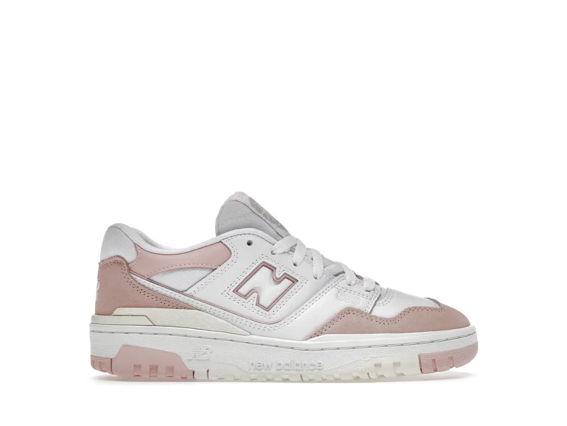 Детские кроссовки с низким вырезом New Balance 550, White Pink Sand Sea Salt