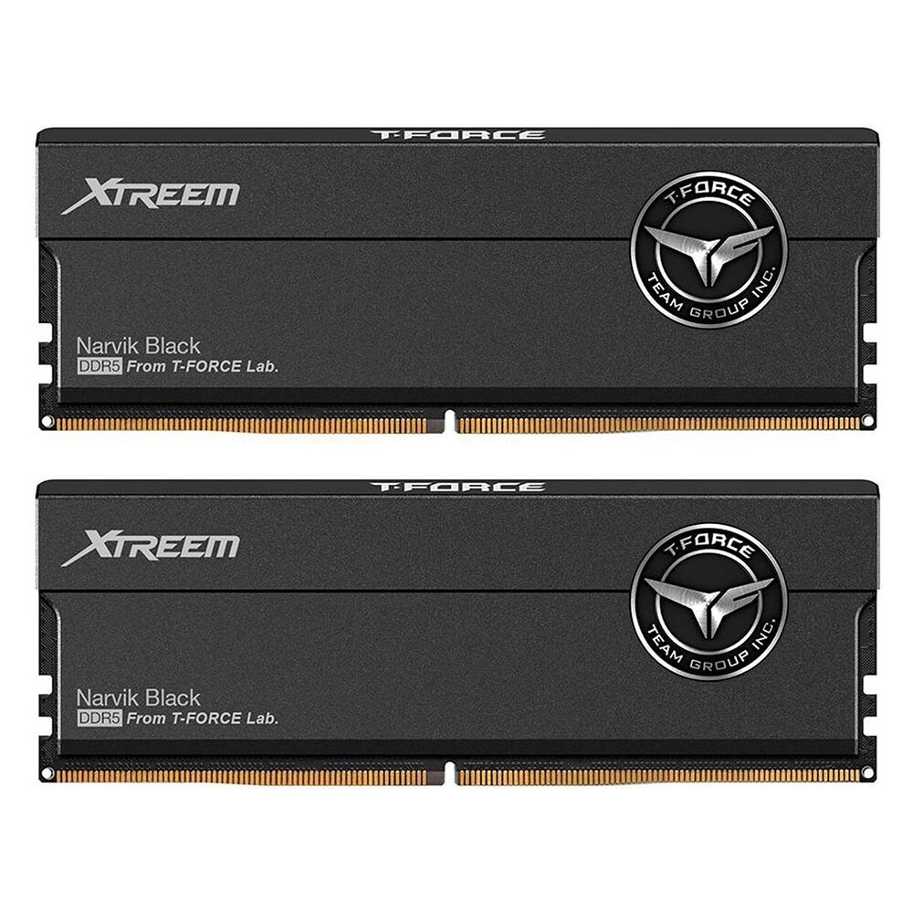 

Оперативная память Team Group T-Force Xtreem, 48 Гб (2 х 24Гб), DDR5, 8000 МГц, FFXD548G8000HC38EDC01, черный
