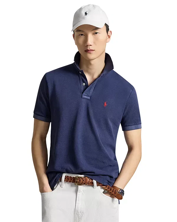 Мужская рубашка поло Original Fit Mesh Polo Shirt Polo Ralph Lauren, Dark Cobalt
