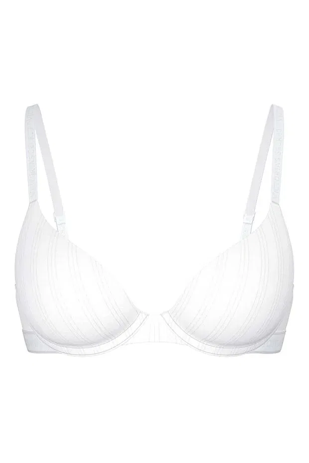Женский бюстгальтер-пуш-ап из модала Victoria'S Secret, Vs White — фото 3
