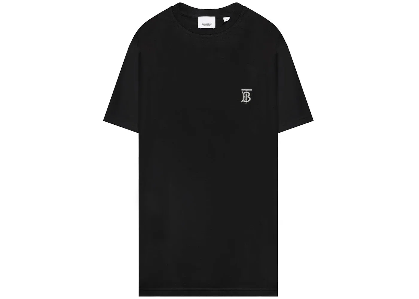 Мужская футболка с вышитым логотипом Burberry, Black