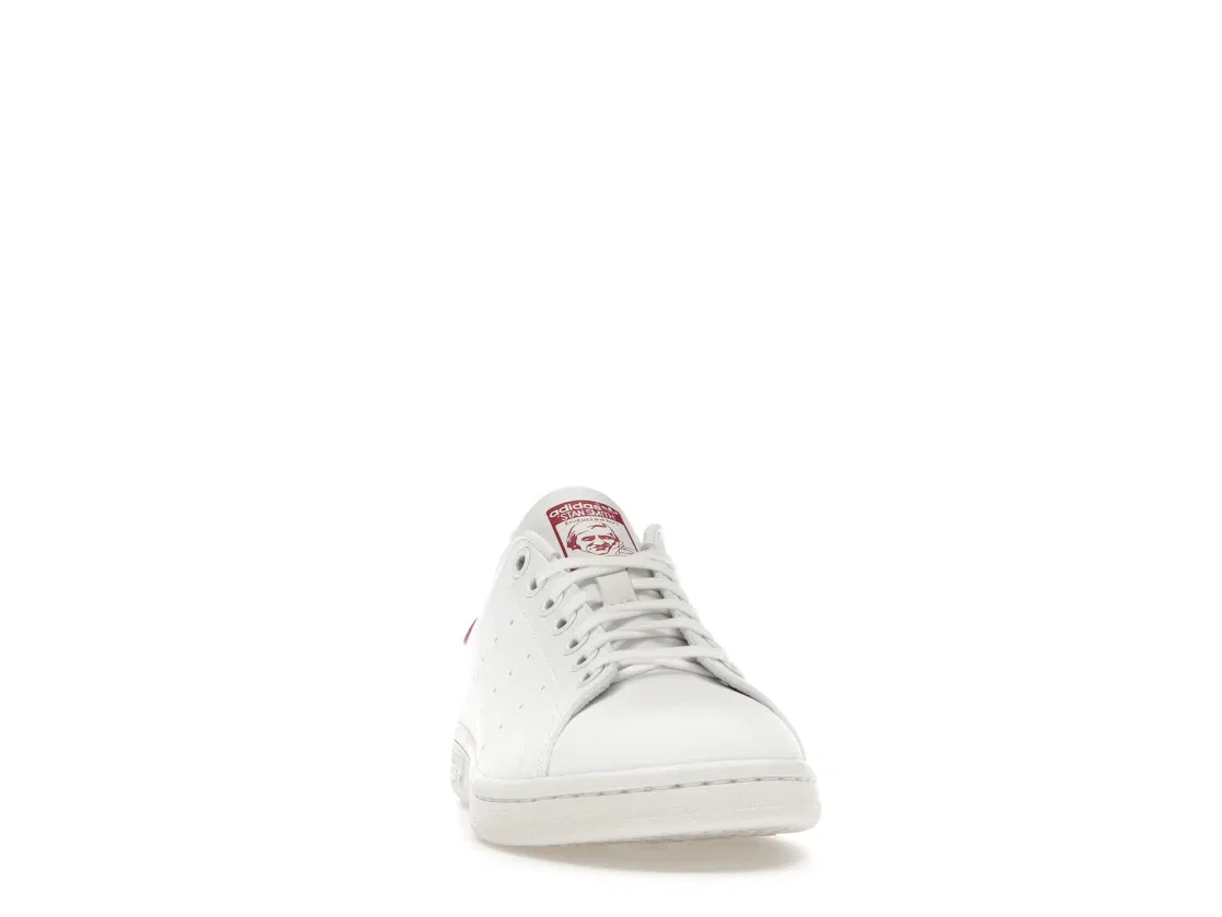 Детские кроссовки Lifestyle с перфорированным верхом Adidas Stan Smith, Cloud White Cloud White Bold Pink — фото 2