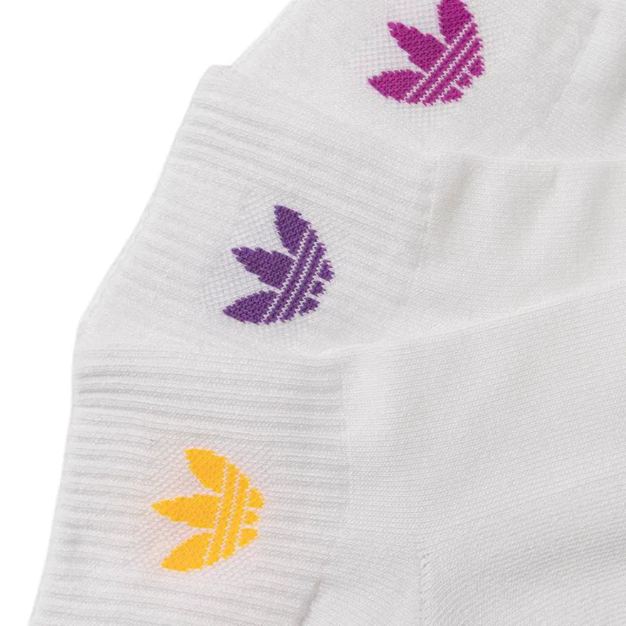 Детские носки-невидимки с логотипом Adidas Originals, 3 пары, Black — фото 3