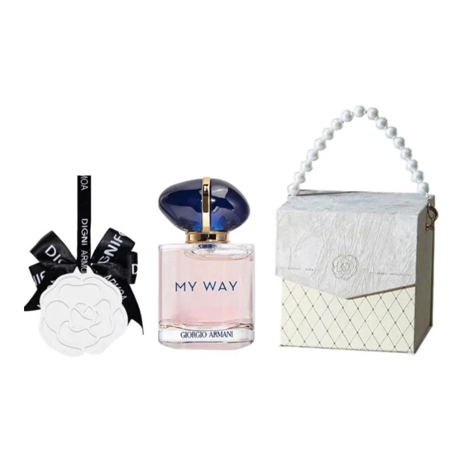 Женский парфюмерный набор MYWAY Eau De Parfum 7 мл и ароматерапия с камелией, GIORGIO ARMANI, Black — фото 3