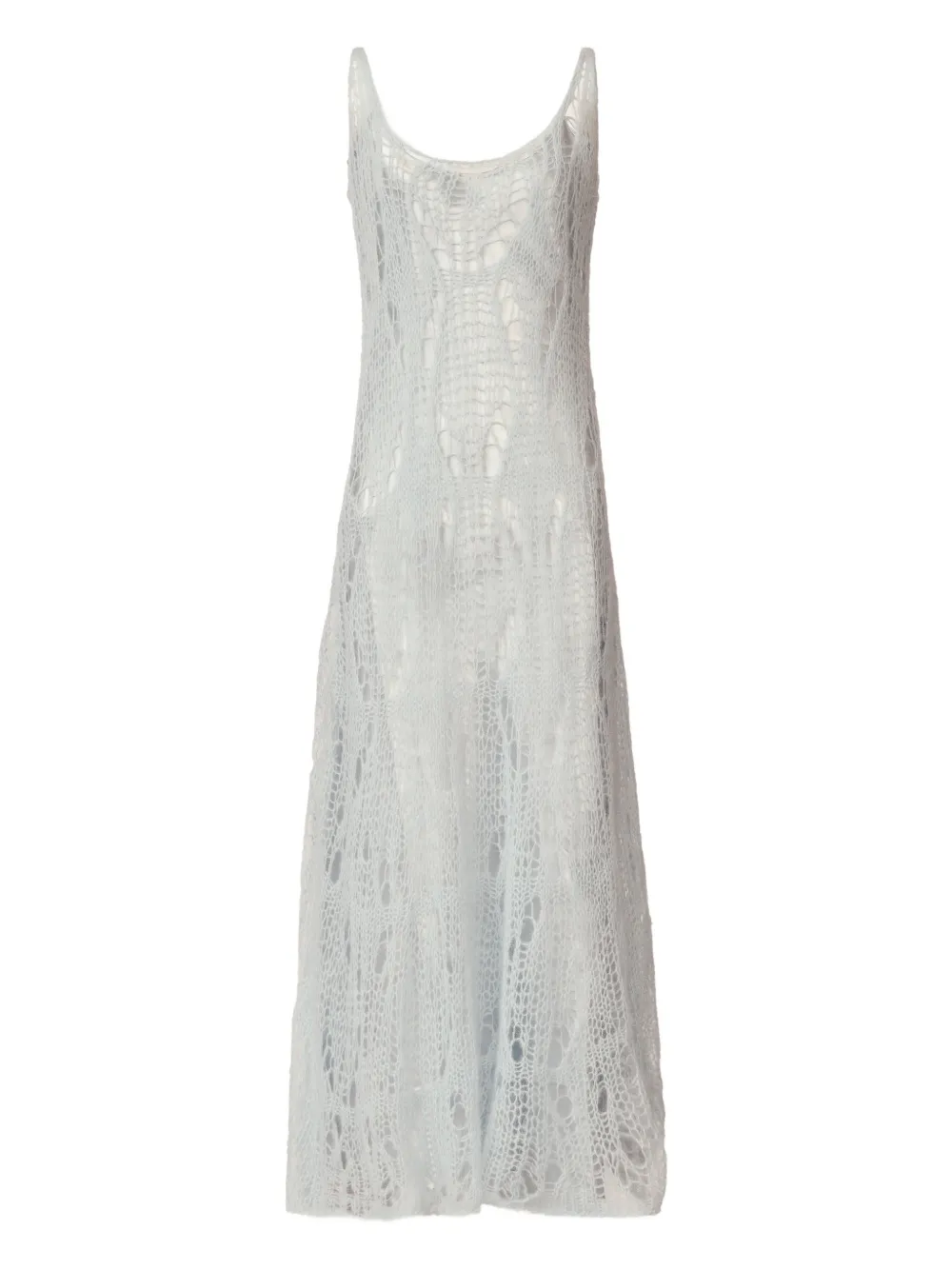 

Вязаное платье макси Fabiana Filippi, синий