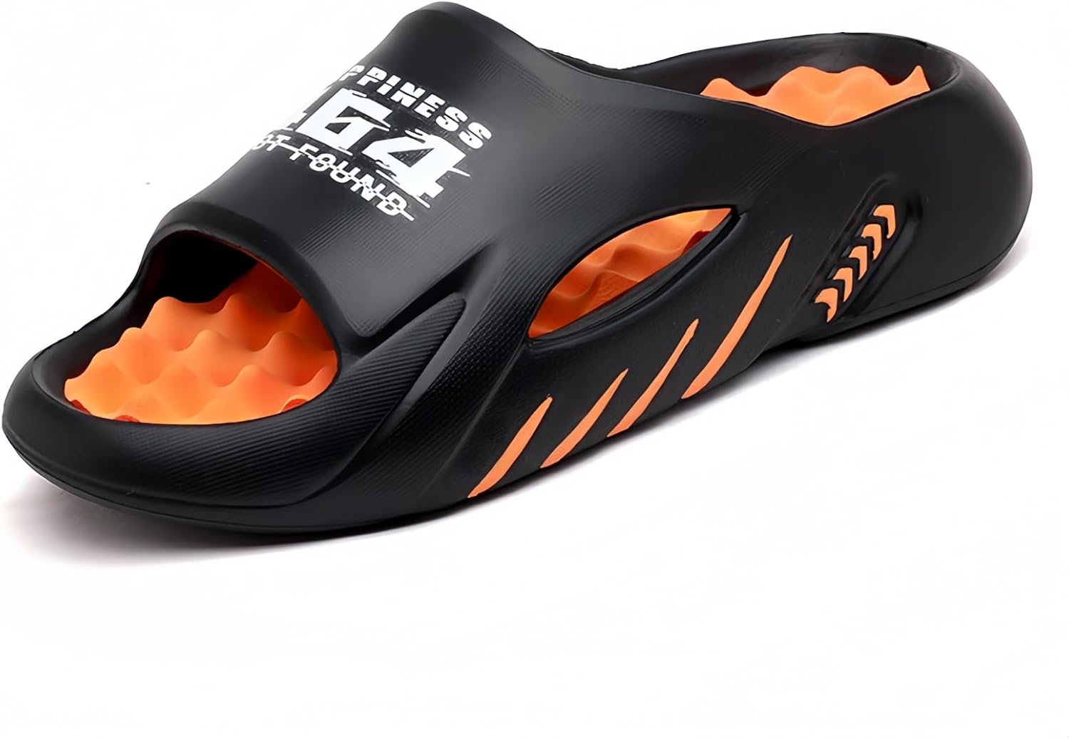 

Мужские домашние тапочки WARKTMY с мягкой подошвой, легкие, для душа, с акупрессурным эффектом и открытым носком, для ходьбы дома и на улице, оранжевый