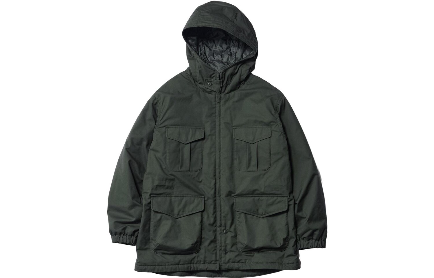 

Пальто Engineered Garments X EG Co-branded Unisex Olive Uniqlo, оливковый
