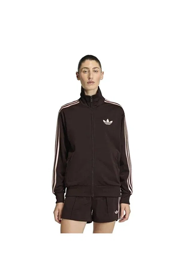 Женская свободная коричневая куртка Fb tt kd1331 Adidas — фото 2