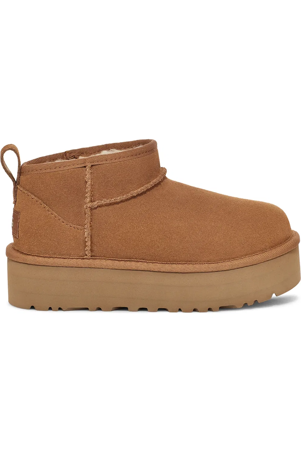 Детские ботинки на платформе Classic Ultra Mini Platform UGG, Chestnut/Chestnut — фото 3