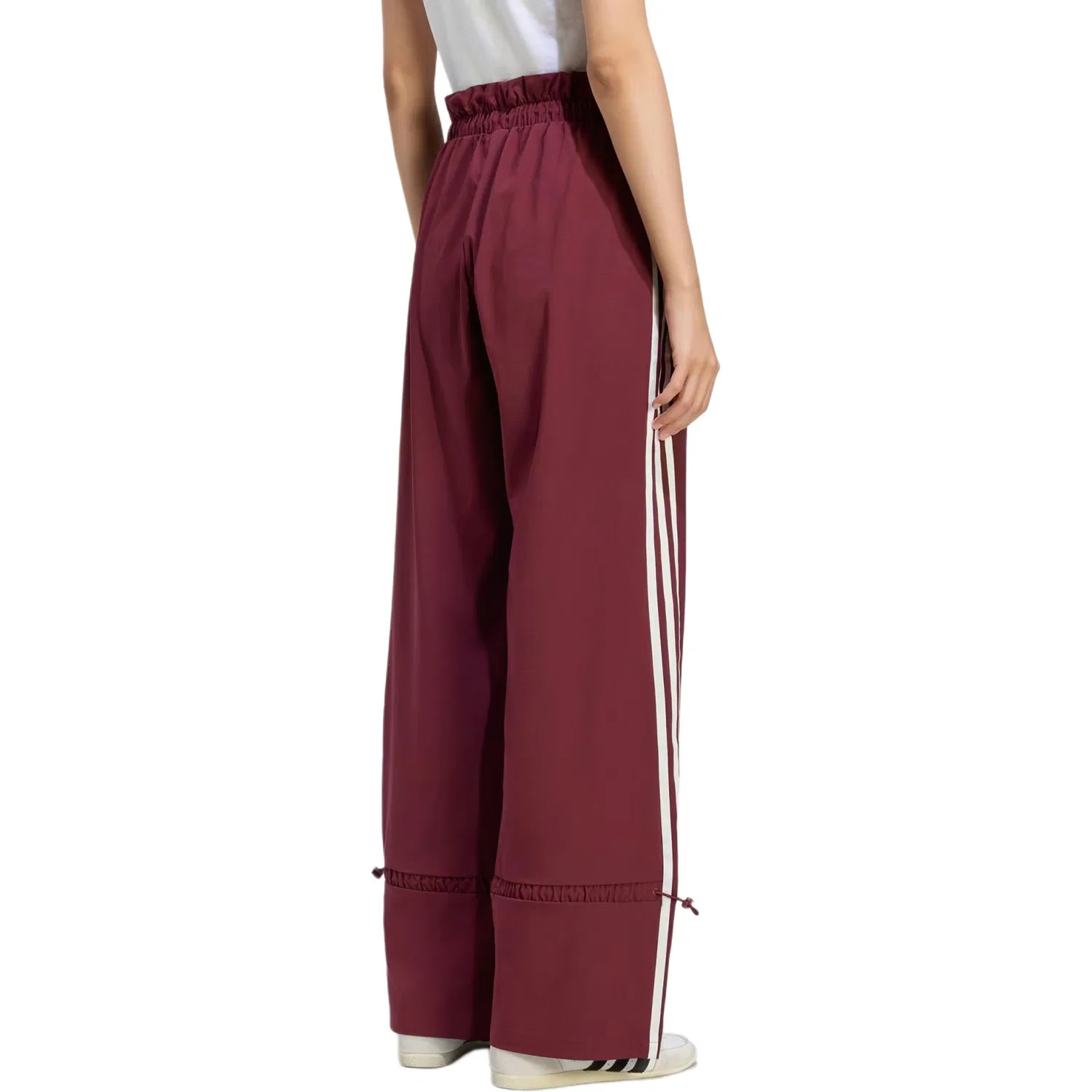 Женские трикотажные спортивные штаны с зауженным кроем Adidas Originals, Dark Shadow Red — фото 4